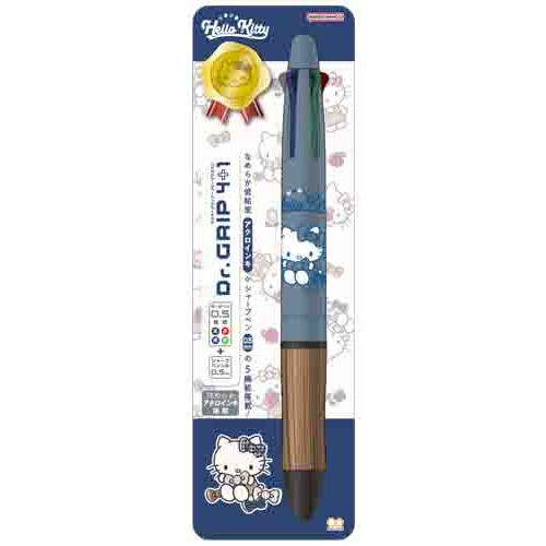 サンスター文具 ドクターグリップ4＋1WOOD 0.5mm ハローキティ