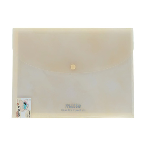 サンスター文具 ミッテ（mitte） エンベロープ付きクリアファイル7P