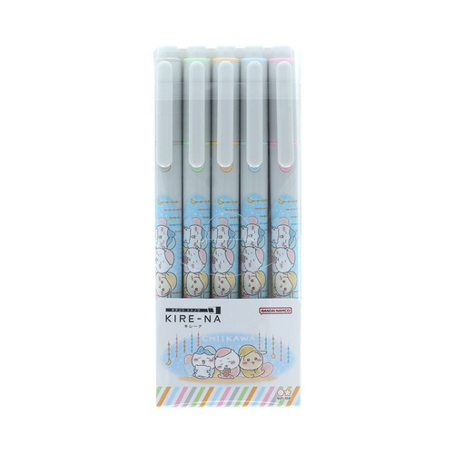 サンスター文具　蛍光ペン　キレーナ（KIRE-NA）　ちいかわ　5色セット　ペールトーン　【数量限定】