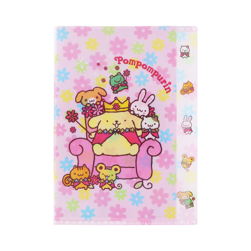 サンスター文具 ダイカットクリアファイル 5ポケット ポムポムプリン