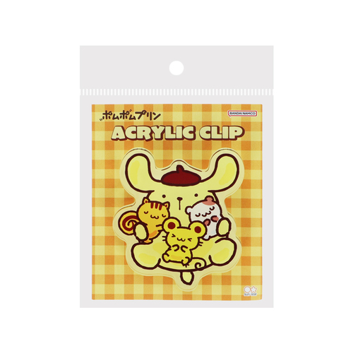 サンスター文具 アクリルクリップ ポムポムプリン オレンジ｜【ハンズ