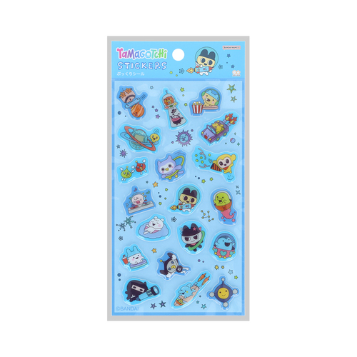 サンスター文具 ぷっくりシール たまごっち ブルー｜【ハンズネット