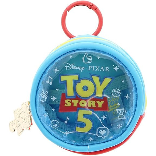 サンスター文具 TOY STORY 5 カラビナ付きミニクリアポーチ ロゴ