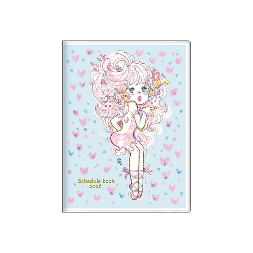 2025年10月始まり】 サンスター文具 水森亜土 A6 マンスリーブロック