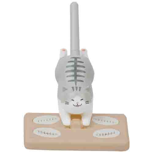 卓上クリーナー　ふきマル　サバトラ