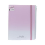 サンスター文具 ミッテ（mitte） ゴムバンド付クリアファイル5ポケット