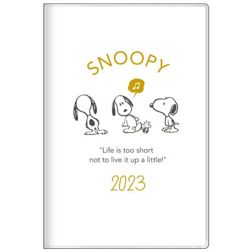 22年10月始まり サンスター文具 手帳 バーチカル スヌーピー A5スリム ウィークリー S ホワイト 月曜始まり 手帳 ダイアリー ダイアリー ハンズネットストア