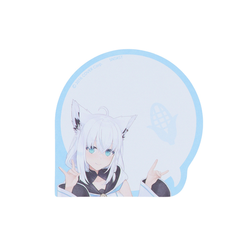 サンスター文具 ホロライブ（horolive） ダイカット付箋 白上フブキ