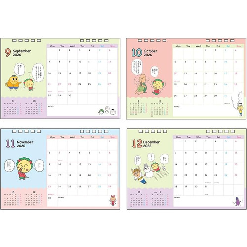 お買い得】 【2026年版・卓上】 サンスター文具 デスクカレンダー