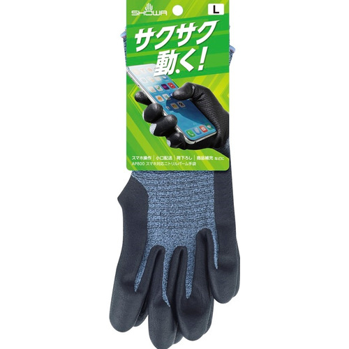 homies network 手袋 ショーワグローブ スマホ対応ニトリルパーム手袋 L｜【ハンズネット