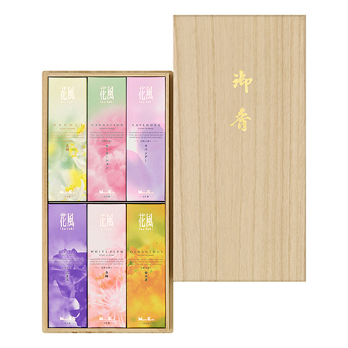 日本香堂 花風（ka－fuh） 進物 桐箱 六種入り 27487-006｜【ハンズ