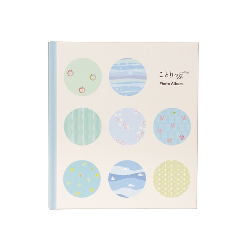 ナカバヤシ ことりっぷ×かける～の台紙アルバム COT―A―BK―B ブルー