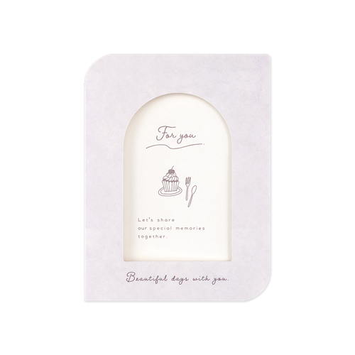 ナカバヤシ フォトスタンドカード L判サイズ PSTC-L-101-4 ケーキ