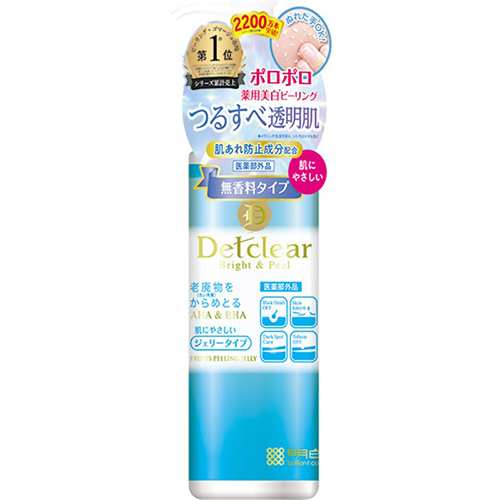 DETクリア ブライト＆ピール ピーリングジェリー 180mL 無香料