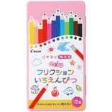 パイロット フリクションいろえんぴつ12色セット ピンク