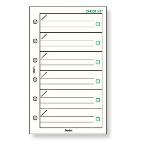 レイメイ ダヴィンチ チェックリスト Dpr211 システム手帳 リフィル ミニ6リフィル 東急ハンズネットストア