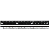 レイメイ 白黒定規15cm 黒 APJ188B