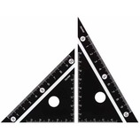 レイメイ 白黒三角定規 10cm APJ251B 黒