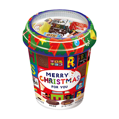 クリスマス】 チロルチョコ クリスマスカップ 34個 ※軽減税率対象商品