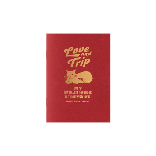 トラベラーズノートカバー　LOVE AND TRIP パスポートサイズ 限定】トラベラーズノート LOVE AND TRIP パスポートサイズ本体