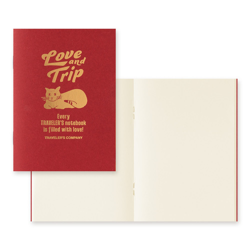 【限定】トラベラーズノート パスポートサイズ Love&Tripレッド 本体 TRAVELER'S notebook Passport Size LOVE AND TRIP Red / レッド