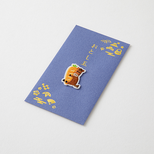 ミドリ（MIDORI） 刺繍 おとし玉 ぽち袋 馬とにんじん柄 25703006 2枚