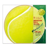 ミドリ カラー色紙 丸形 テニスボール柄
