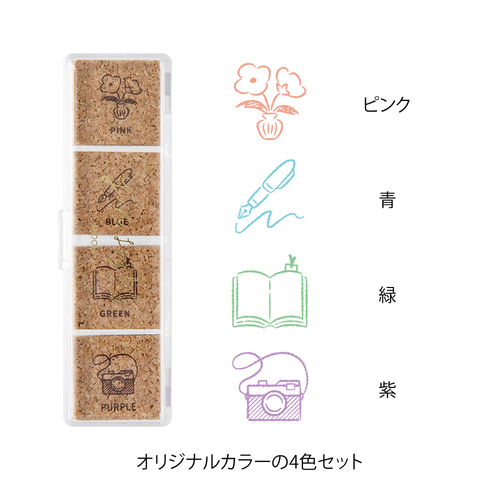 ミドリ（MIDORI） ゆるログ スタンプ浸透印 35617 暮らし柄｜【ハンズ