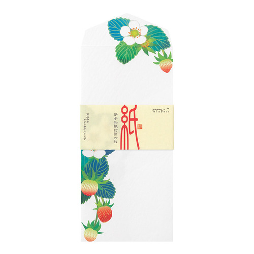 ミドリ（MIDORI） 封筒020 箔 81020006 苺柄 S2｜【ハンズネットストア】