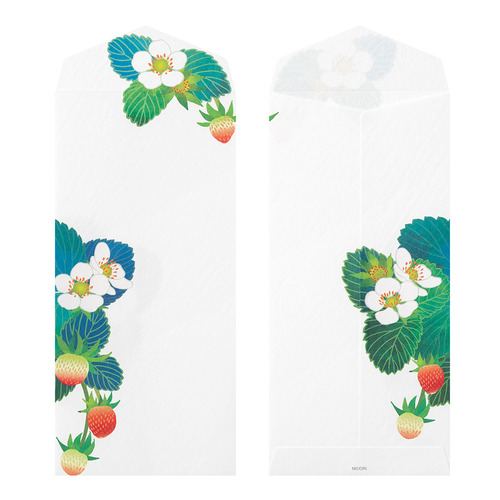 ミドリ（MIDORI） 封筒020 箔 81020006 苺柄 S2｜【ハンズネットストア】