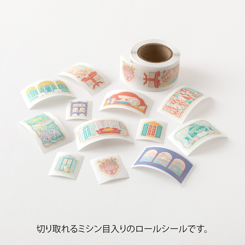 ロールシール ミドリ（MIDORI） ゆるログ ロールシール 82731 窓の景色柄｜【ハンズ