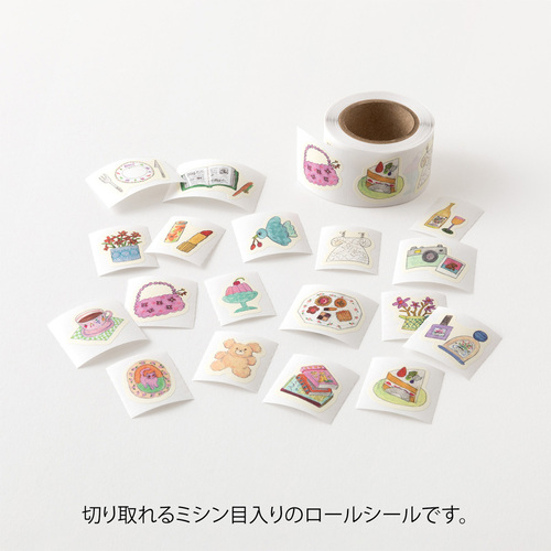 ミドリ（MIDORI） ゆるログ ロールシール 82735 モチーフ柄｜【ハンズ