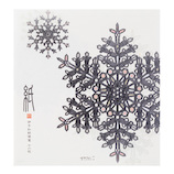 ミドリ 便箋 箔 85907006 雪華柄