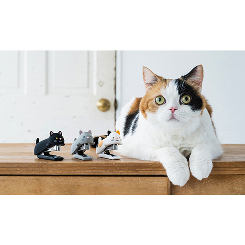 マックス（MAX） シリコンホッチキス ねこ HD-10NX/S くろねこ 【数量