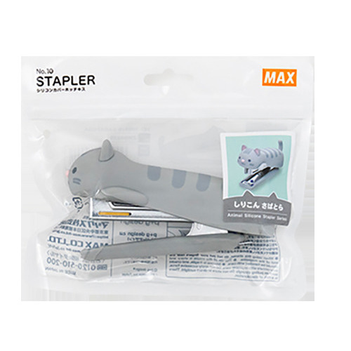 マックス（MAX） シリコンホッチキス ねこ HD-10NX/S さばとら 【数量