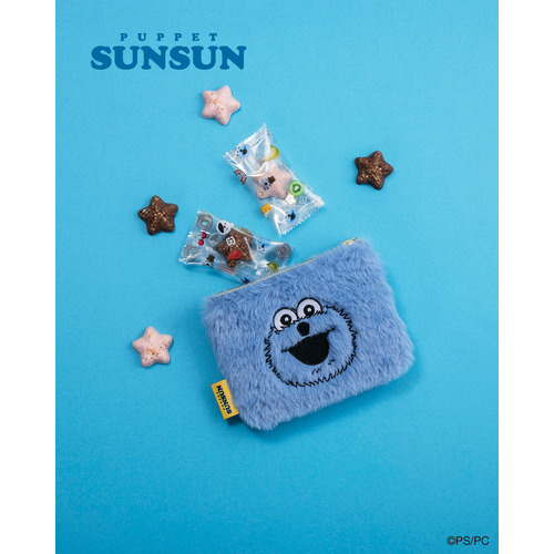 バレンタイン】 パペットスンスン フェイスポーチ（パペットスンスン