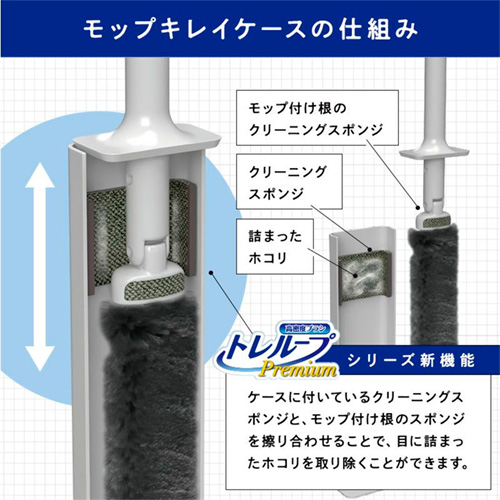 レック（LEC) 激落ちくん トレループプレミアム ハンディ伸縮 グレー