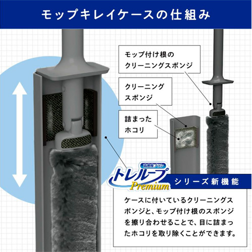 レック 激落ちくん トレループプレミアム ハンディ伸縮 ブラック