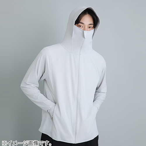 ヨキ（Yoki）　メンズUVカットパーカ　グレー