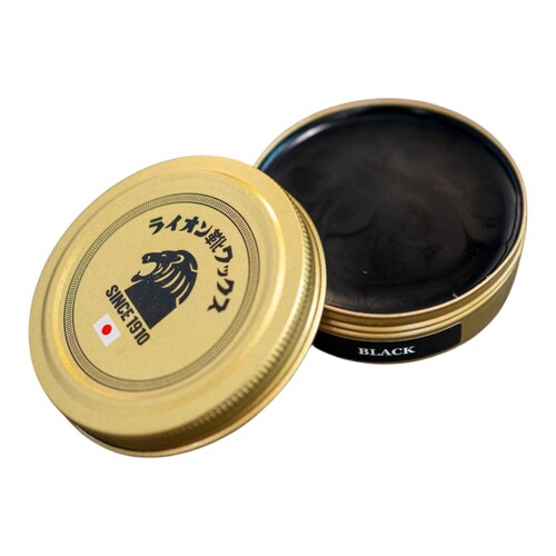 ライオン靴クリーム本舗 ライオン靴ワックス ブラック 50mL｜【ハンズ