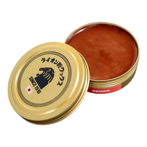 ライオン靴クリーム本舗 ライオン靴ワックス ブラウン 50mL｜【ハンズ