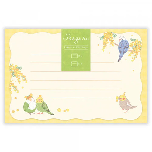 エヌビー社 ミニレター さえずり ミモザとインコ 1682344｜【ハンズ