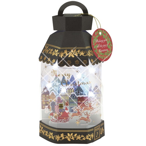 【クリスマス】 学研 クリスマスカード ランタンミュージック X15811