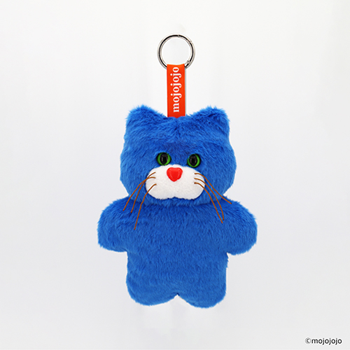 学研ステイフル mojojojo ぬいぐるみキーホルダー ねこ（ブルー
