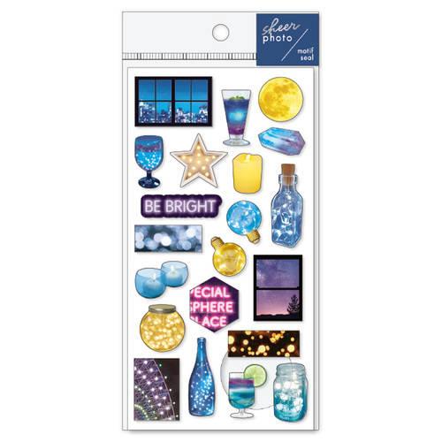 マインドウェイブ シアーフォト モチーフシール 808 ナイトビュー シール シール ステッカー 東急ハンズネットストア