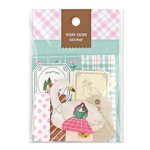 マインドウェイブ ヨリドリステッカー 82560 白鳥と読書｜【ハンズ