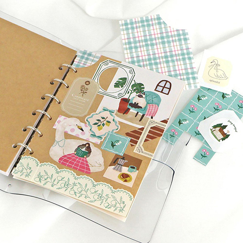 マインドウェイブ ヨリドリステッカー 82560 白鳥と読書｜【ハンズ