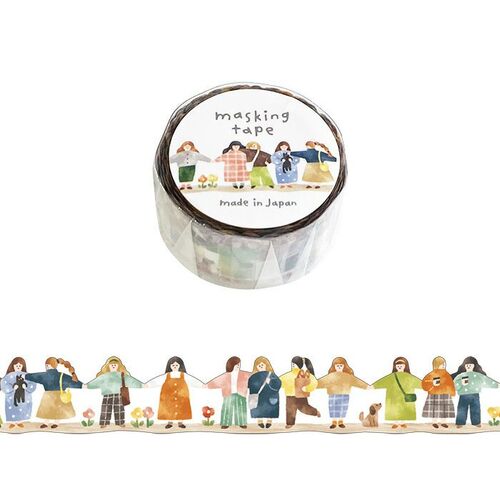 ニコレシピ マスキングテープ 4個セット マインドウェイブ フチなしマスキングテープ ダイカット 95446