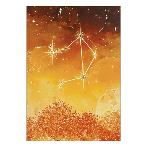 クローズ・ピン 12星座ラインストーンポストカード 天秤座 PC16609