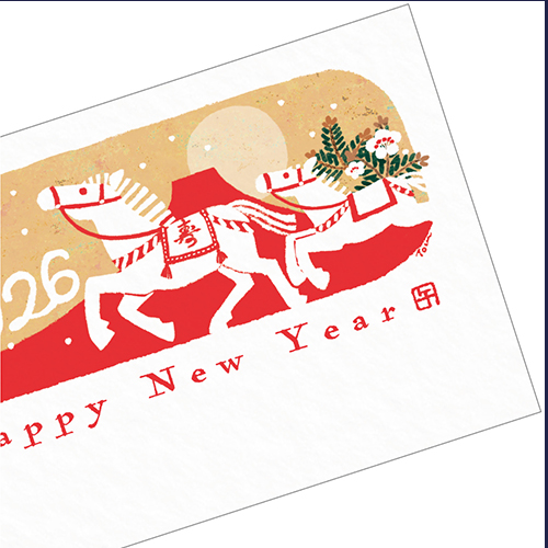 ★レア★やまとなでしこ 年賀状・ファンクラブ発足案内ペーパー2枚 年賀用品】 クローズ・ピン お年玉付き年賀状 TomokoHayashi 2026午年